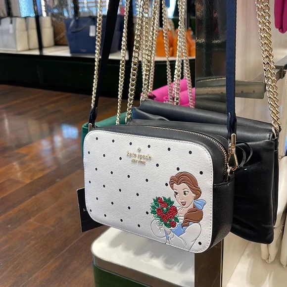 Disney X Kate Spade Beauty Mini Camera Crossbody Bag Cream Multi
 NWT - Picture 12 of 16